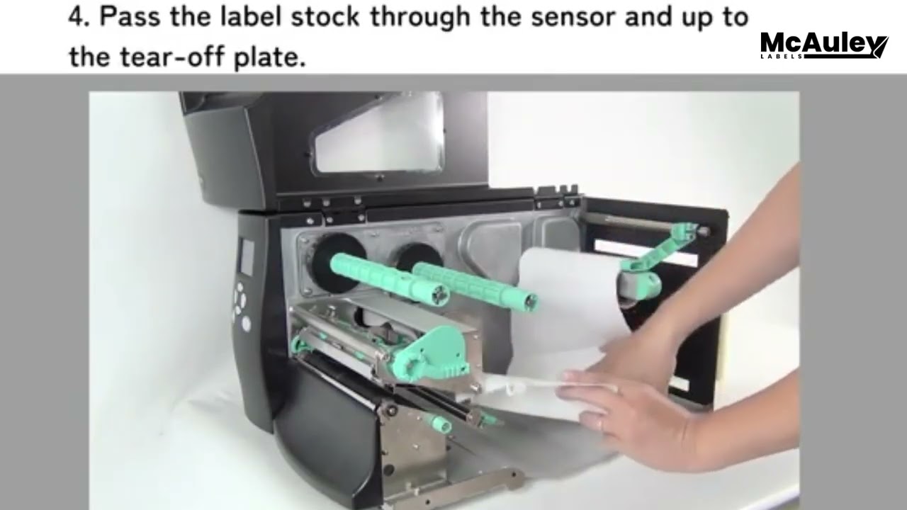 GoDEX EZ6250i 6″ Industrial Label Printer – Media & Ribbon Loading