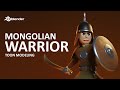 Blender - Toon model Mongolian warrior