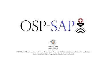 OSP-SAP: A software tool for optimal sensor placement