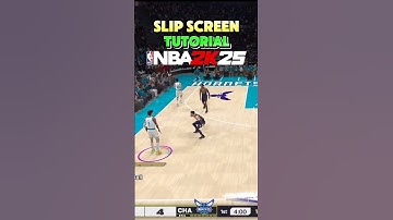 NBA 2K25 FINISHING TIPS: HOW TO SLIP SCREEN ON NBA 2K25! #nba2k #2k25 #nba2k25