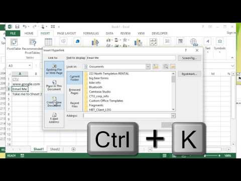 Microsoft Excel - Hyperlinks