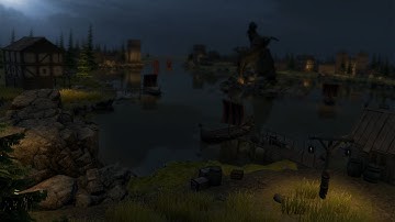 Medieval village.Speed level design in Unity : Using only free assets! #2 Night and lighting