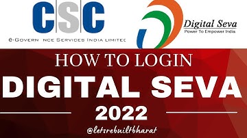 First time CSC login | Digital Seva Portal Login