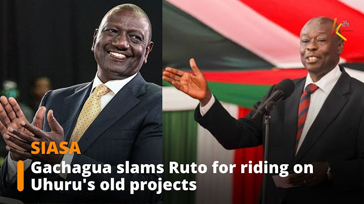 Gachagua slams Ruto for riding on Uhuru's old projects