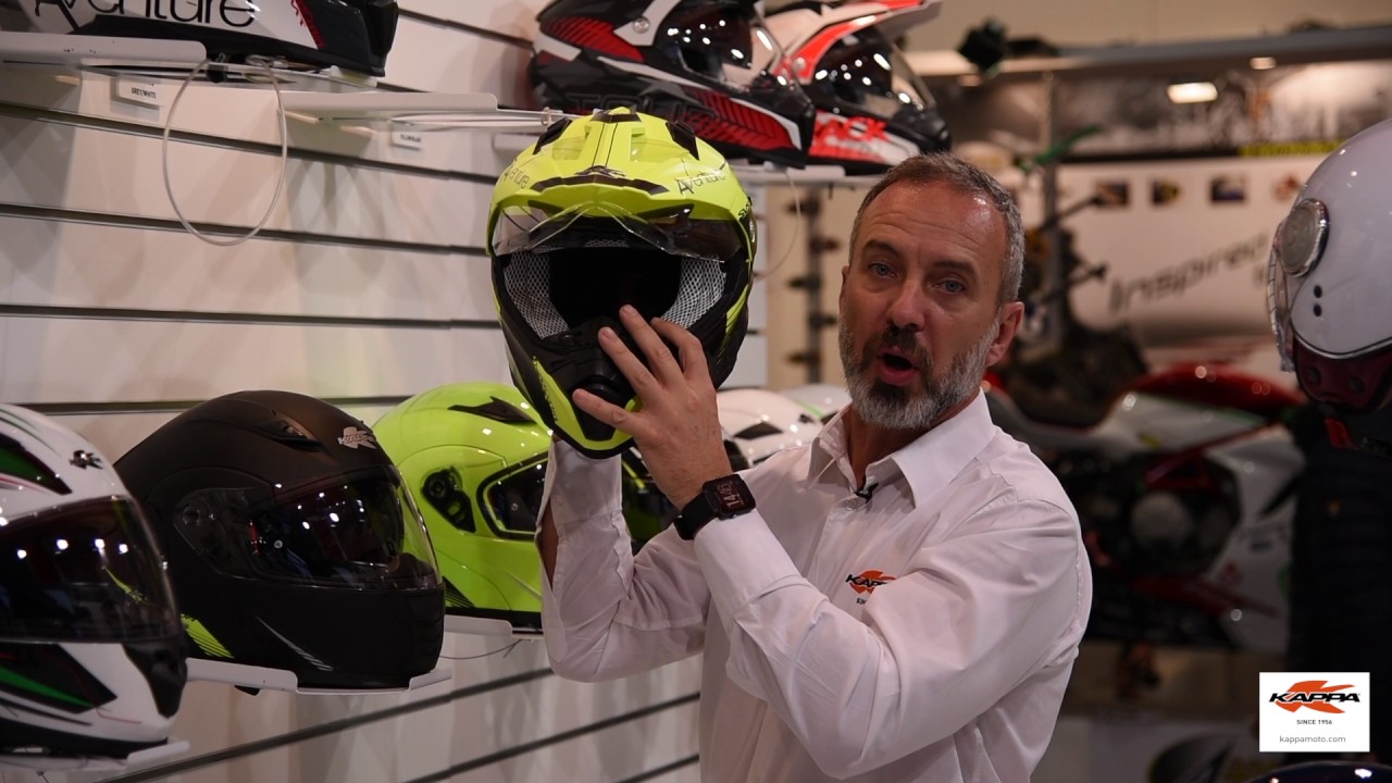 Eicma KappaNews: New Enduro Helmet KV30 Aventure - YouTube