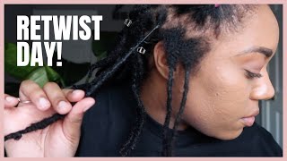 How I Retwist My Medium-Sized Locs feat. Dr Locs Imani Locking Spray