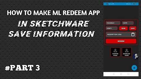 How to make ML REDEEMER in Sketchware /PART 3