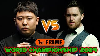 : Zhang Anda vs Jak Jones Cazoo World Championship Snooker 2024 Judgement Day 1st Frame