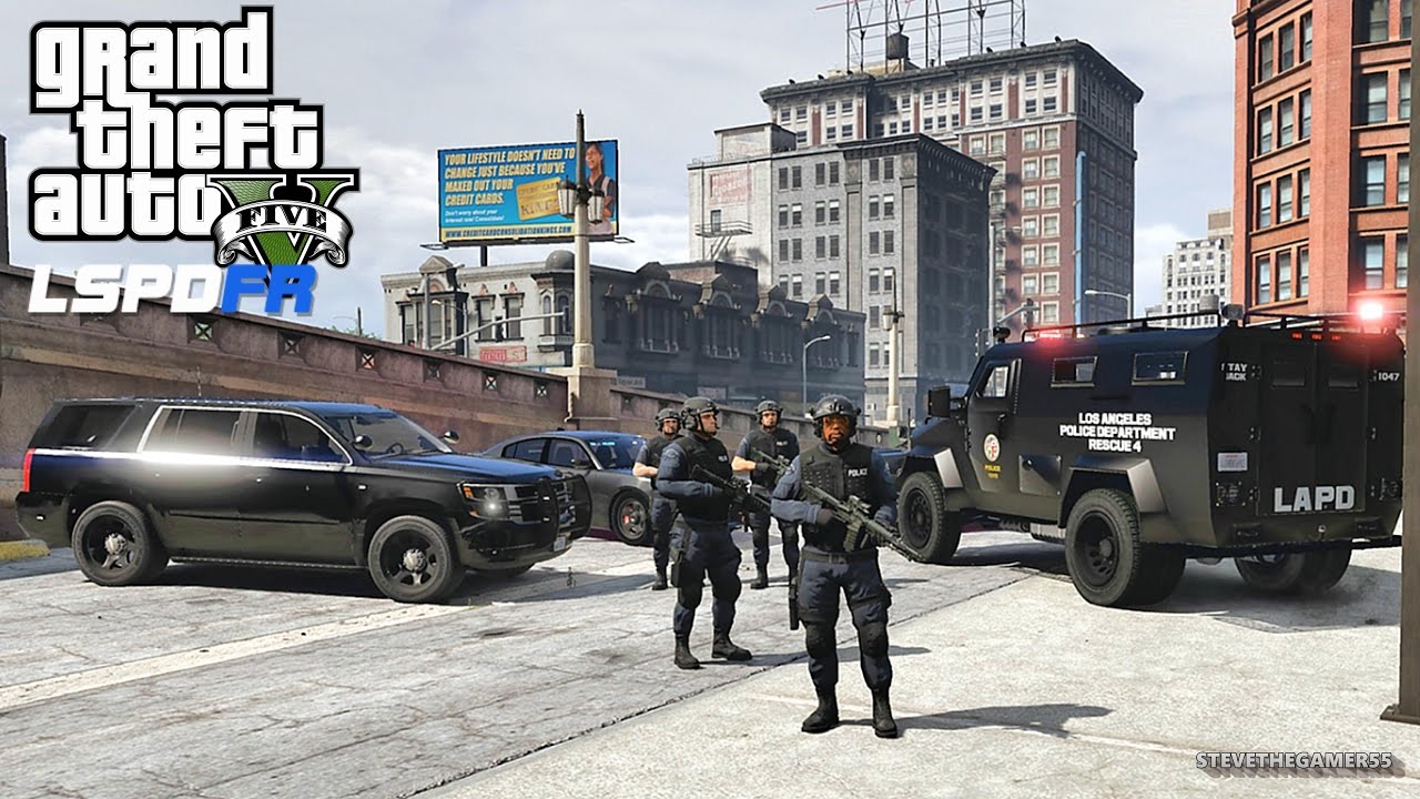 GTA 5 LSPDFR 0.3.1 - EPiSODE 312  - LET'S BE COPS - SWAT PATROL (GTA 5 PC POLICE MODS)