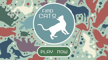 Find & tap cats in a twisted hidden object game Find Cats!