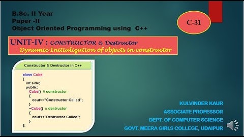 Dynamically Initialization of Objects in Constructor