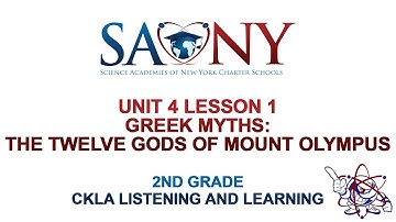 2nd Grade CKLA Listening & Learning - Unit 4 Lesson 1 Greek Myths: The Twelve Gods of Mount Olympus