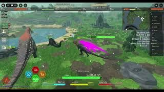 Dinosaur simulator public war (against BL clan)