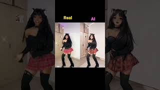 Real Vs Ai❤️ This turned out so cool😳YouTube Exclusive⚠️ #princesssachiko #sachi_hime96