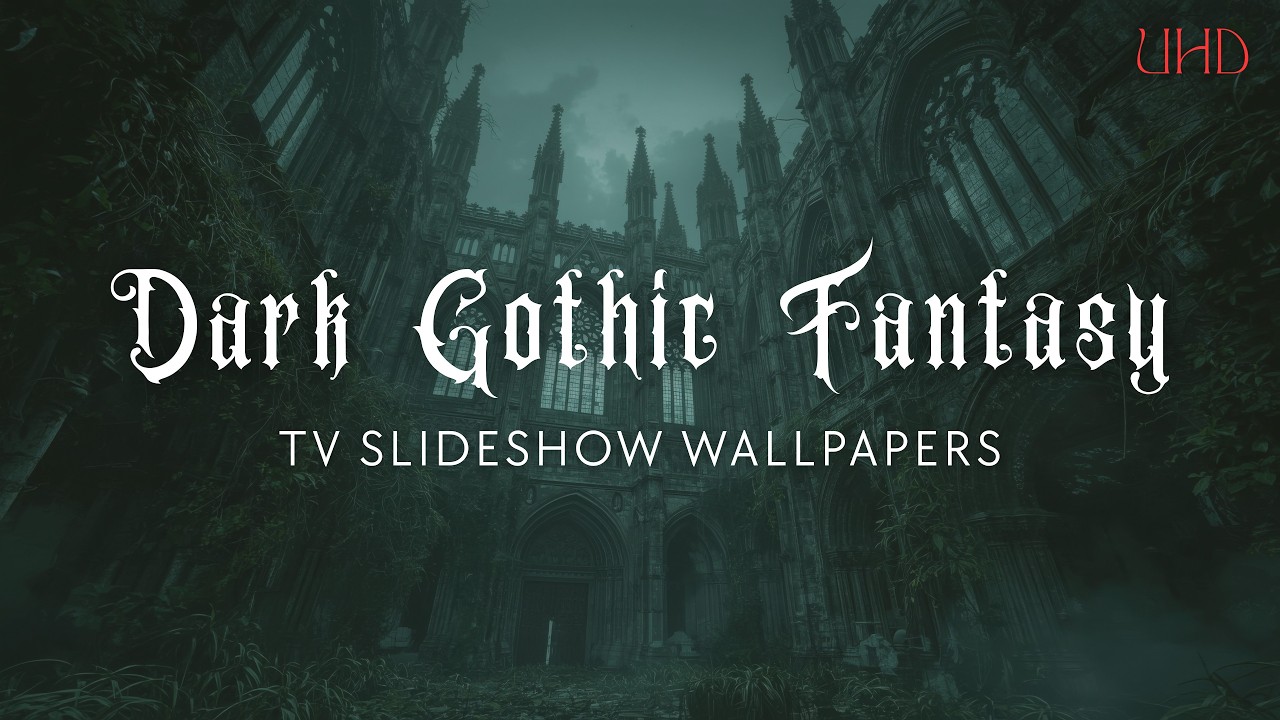 Dark Gothic Fantasy – 5-Hour TV Slideshow Backgrounds (10 Images – 1 Every 30 Minutes)