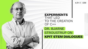 The Story of C++ with Bjarne Stroustrup | KPIT STEM Dialogues