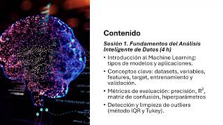 Webinar: Presentación Curso de Excel a Python Análisis Inteligente de Datos con Machine Learning