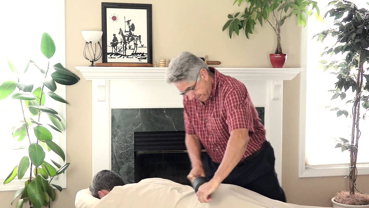 Patrick Ingrassia Massage Therapist: Use over clothing, sheet or without oil - YouTube
