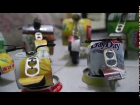 Miniatur Vespa Dari Kaleng Bekas Video Dokumenter Youtube