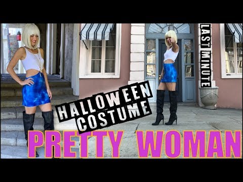 DIY: Last Minute NO-SEW Halloween Costume (Pretty Woman!!)- by Orly Shani