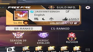 7000 Grand Master Score Par Ho Gya | FF India | Jas Gaming