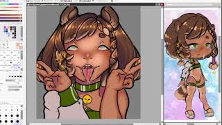Ahegao YCH speedpaint