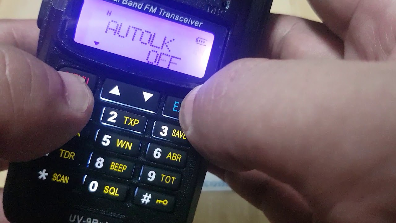 วิธีล็อคเครื่อง Baofeng UV 9RPlus