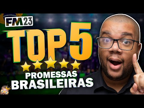 TOP 5 Wonderkids BRASILEIROS no Football Manager 2023