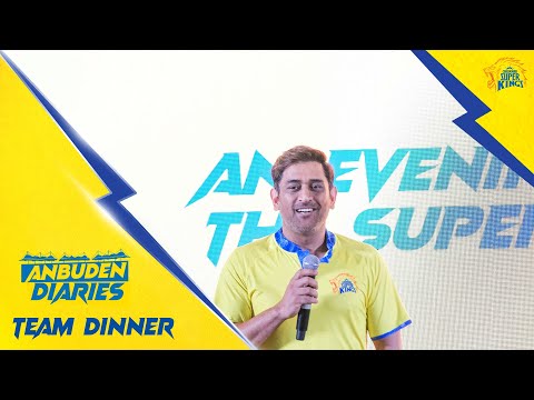 Thala Dhoni's welcome message to Ben Stokes & more | Anbuden Diaries - Team Dinner