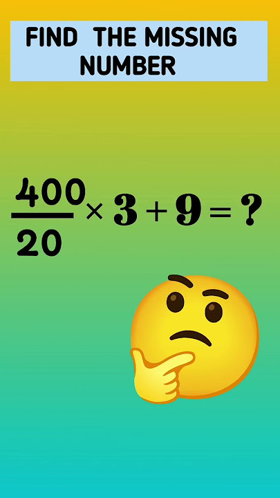 Find the missing number #maths #shorts