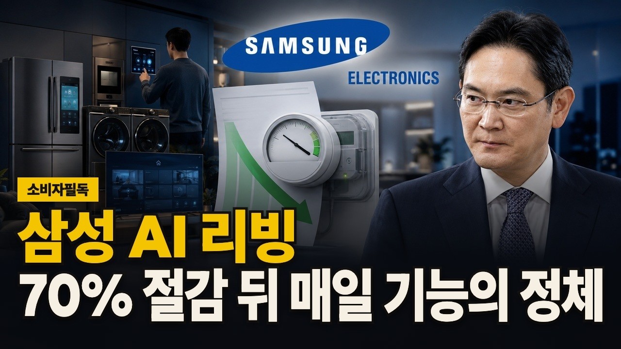 삼성 AI 리빙, 70% 절감 뒤 매일 기능의 정체 영상 썸네일