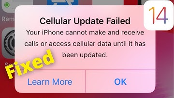 How to Fix iPhone Cellular Update Failed On iPhone 12, 12Pro, 11, X  iOS 14/14.3