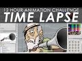 12 Hour Animation Challenge - TIME LAPSE!