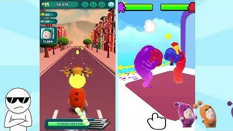 Satisfying Run Mobile Games | Oddbods Friends vs Join Blob Clash 3D