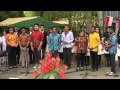 Paduan Suara Persatuan Pelajar Papua pada Upacara HUT RI ke 69 di Wisma Duta Besar RI Berlin