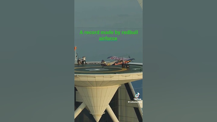 Redbull airforce poilet made history to land on tiny runway.  BURJALARAB Dubai