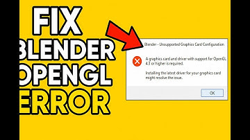 Fix Blender OpenGL 4.3 Error | Mesa3D Solution for Windows (2025 Update)