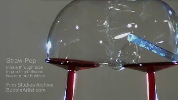 Straw-Pop Soap Bubble Sculpture Technique:: Keith Johnson