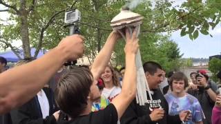 Smoking A Pound of Weed Space Needle Joint at Hempfest