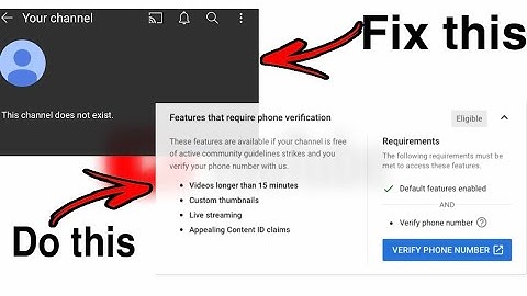 Youtube channel does not exist SOLVED | How to verify phone number using mobile phone | KEN KENSHI