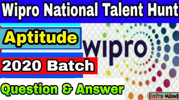 Wipro 2020 commonly asked  aptitude questions for 2020 BATCH | Aptitude questions | InfraMind