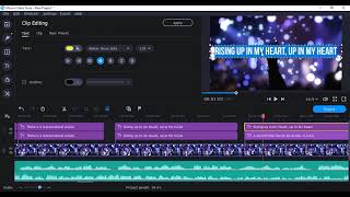 How to make lyrics in Movavi - Easy - Making Lyrics