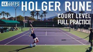 Holger Rune Court level [PART2] Serve, Volley & Smash