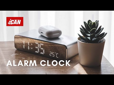 ICAN Wireless Charger Digital Alarm Clock - It works well