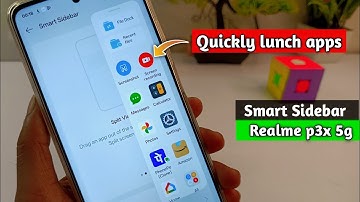 How to enable smart sidebar in Realme p3x 5g || Realme p3x 5g sidebar setting