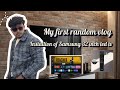 Installion of Samsung 32 inches smart led tv, my first random vlog. 