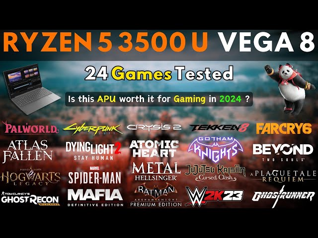 Ryzen 5 3500U Vega 8 Gaming Test ! Is Vega 8 really for Gaming in