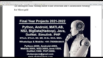 An Intelligent Data Mining Based Fault Detection and Classification Strategy for Microgrid