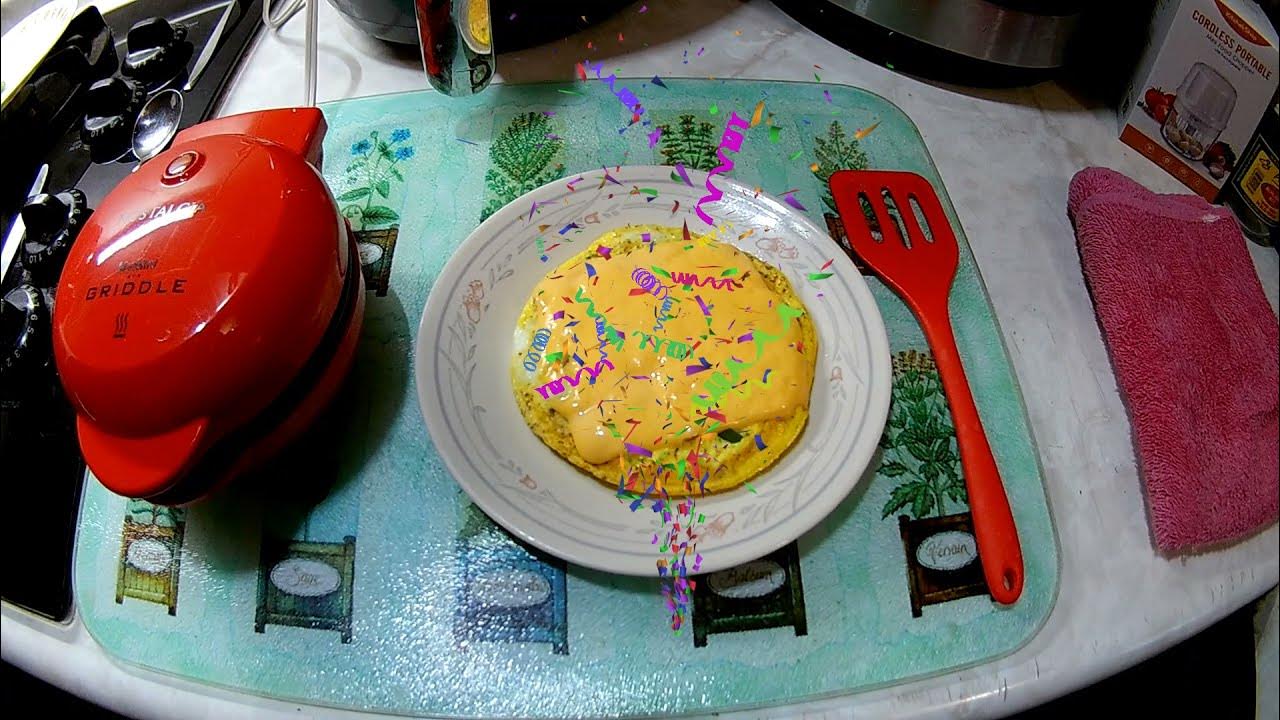Nostalgia Mini Griddle One Egg Omelette YouTube
