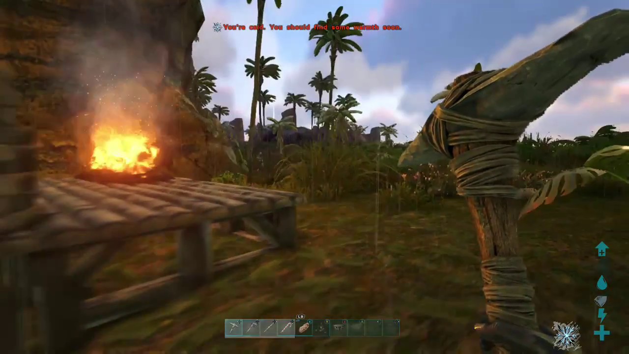 ARK Survival Evolved failed sniper gets candy cane club YouTube